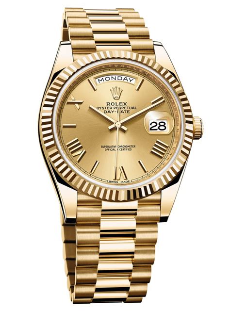 rolex day date 40 yellow gold on wrist|rolex day date 40 price.